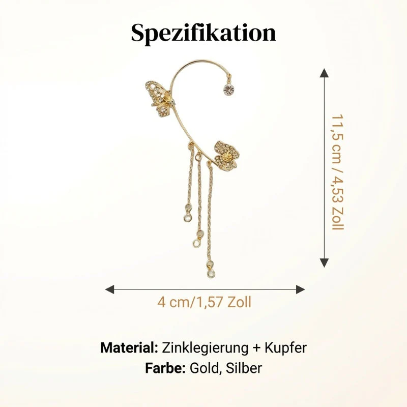 （Elegant und bequem, kein Ohrloch erforderlich）🌸🦋 – 𝐂𝐙𝐓𝐈𝐂𝐋𝐄® Schlichte Ohrclips mit Schmetterlings- und Blumenmotiv & Quasten （Letzter Tag Sonderangebot – 80% Rabatt 🔥） - Image 17