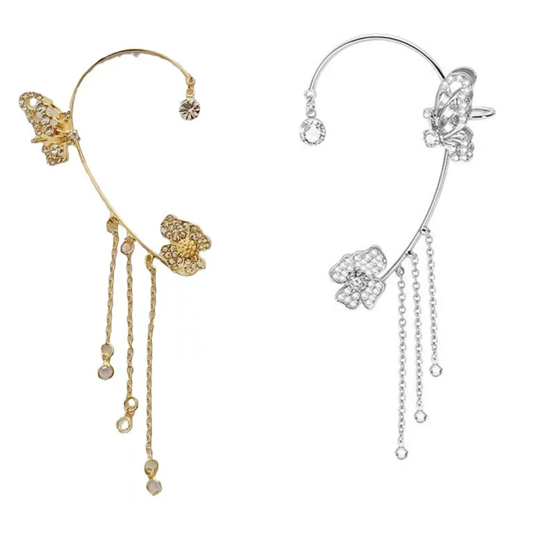 （Elegant und bequem, kein Ohrloch erforderlich）🌸🦋 – 𝐂𝐙𝐓𝐈𝐂𝐋𝐄® Schlichte Ohrclips mit Schmetterlings- und Blumenmotiv & Quasten （Letzter Tag Sonderangebot – 80% Rabatt 🔥） - Image 20
