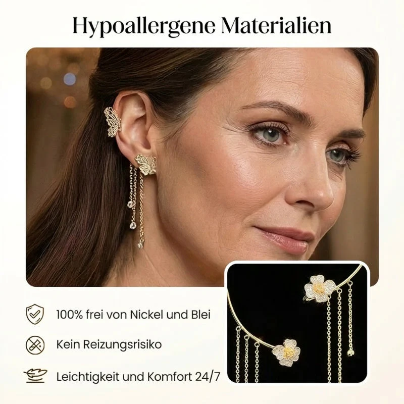 （Elegant und bequem, kein Ohrloch erforderlich）🌸🦋 – 𝐂𝐙𝐓𝐈𝐂𝐋𝐄® Schlichte Ohrclips mit Schmetterlings- und Blumenmotiv & Quasten （Letzter Tag Sonderangebot – 80% Rabatt 🔥） - Image 21