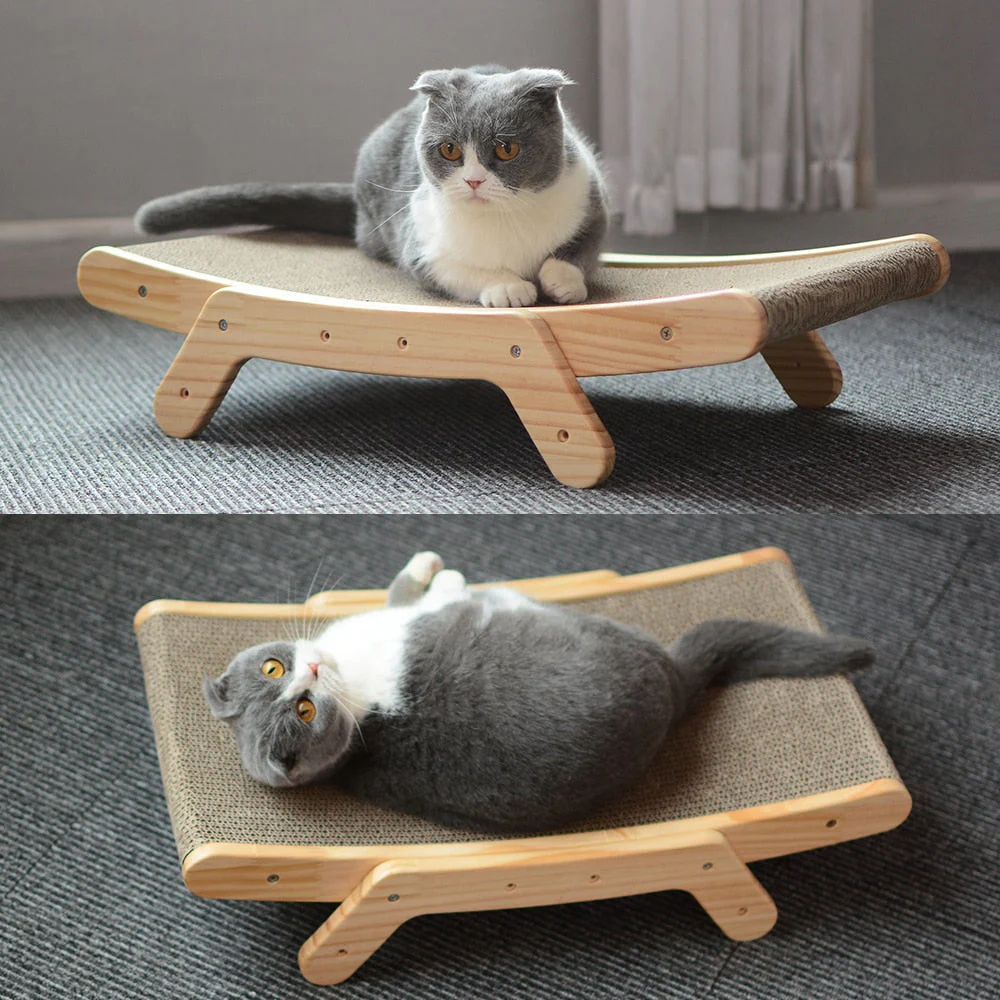 Wooden Cat Scratch Bed - Image 5