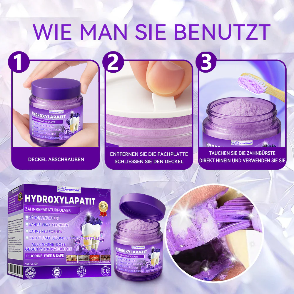 🛡️🥰Neujahrs‑Angebot: 80 % RABATT 🎉 Dormorna® Hydroxylapatit‑Zahnreparaturpulver 🦷 - Image 12