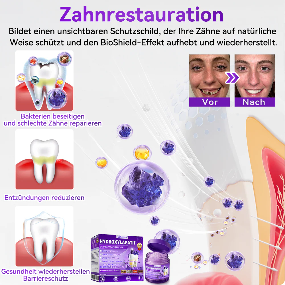 🛡️🥰Neujahrs‑Angebot: 80 % RABATT 🎉 Dormorna® Hydroxylapatit‑Zahnreparaturpulver 🦷 - Image 8