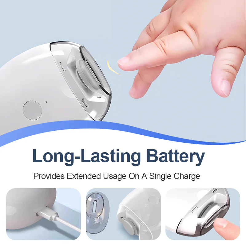 💕💕💕Universeller automatischer Nageltrimmer – 6 Geschwindigkeitsstufen, ausgestattet mit 5 Aufsätzen, sicher und sanft für die Nagelpflege 💅✨ - Image 6